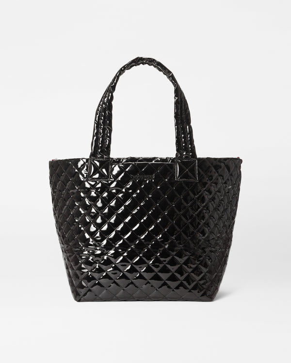 MZ Wallace Black Shiny Tote Bag