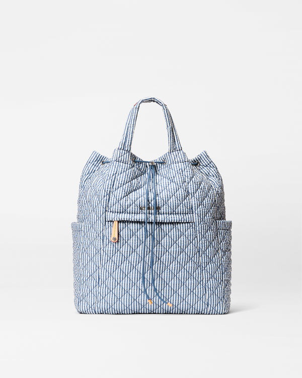 Seersucker Metro Convertible Backpack