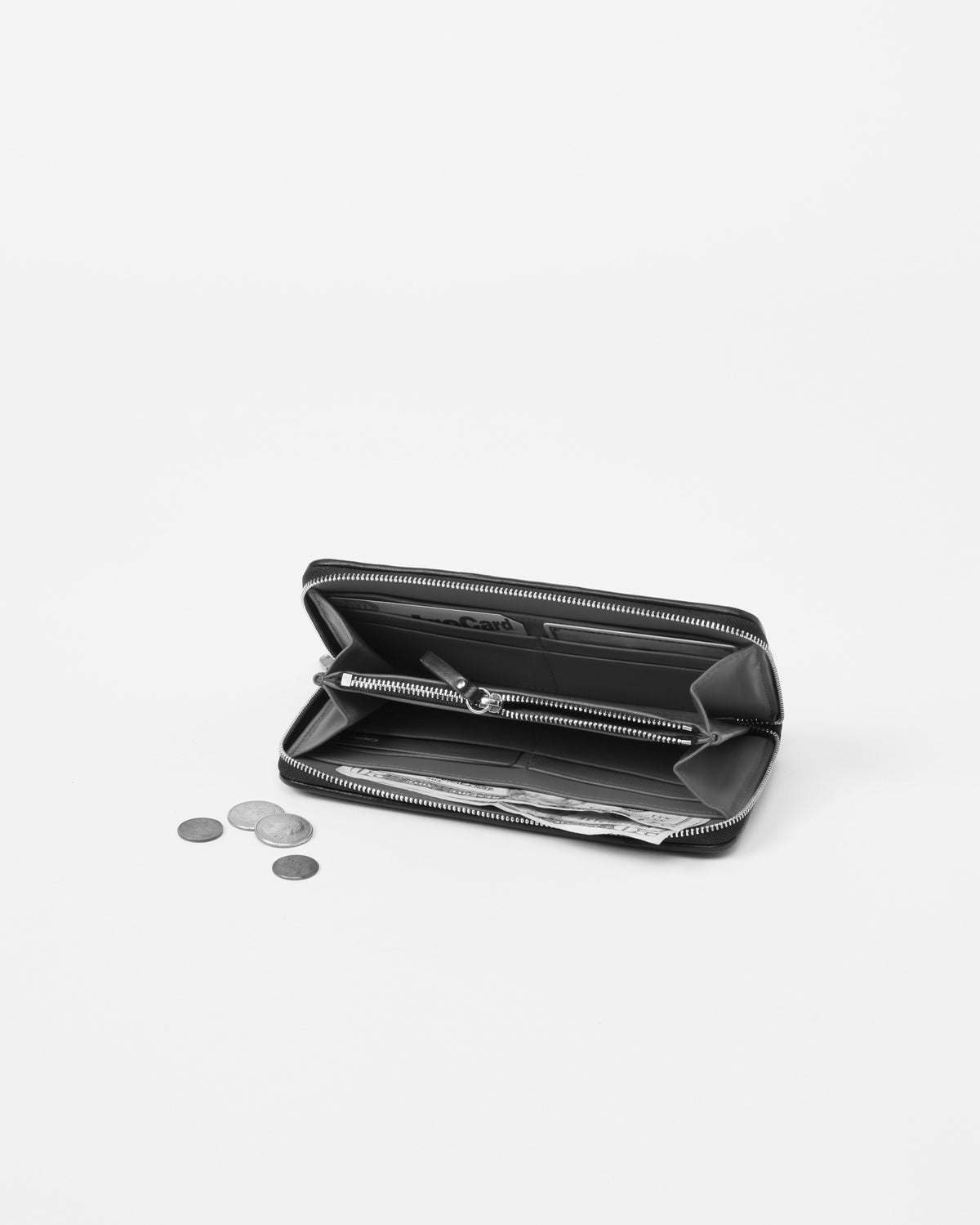 Black Lacquer Crosby Long Wallet