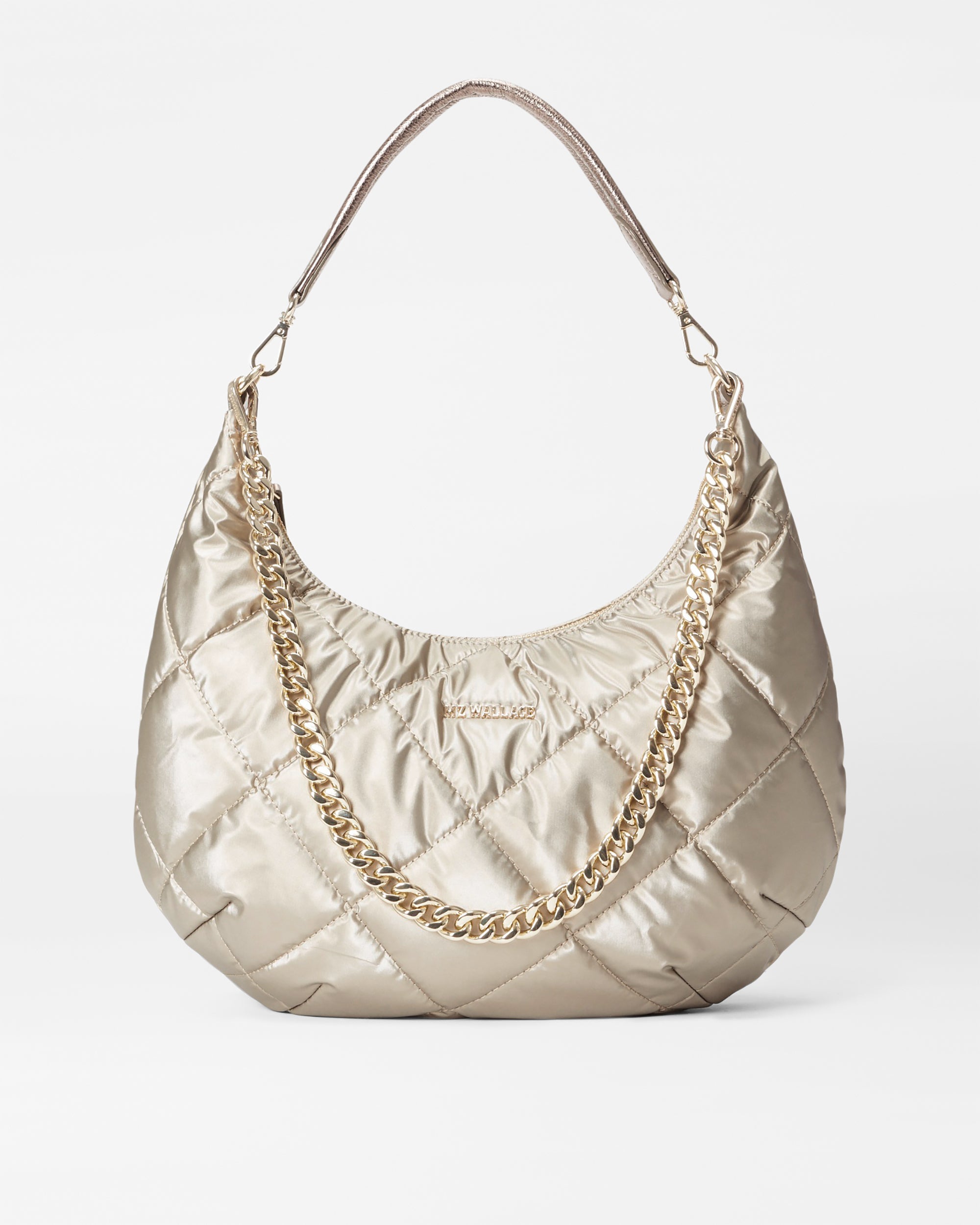 MZ Wallace Small Quilted Madison Shoulder Bag in Dawn