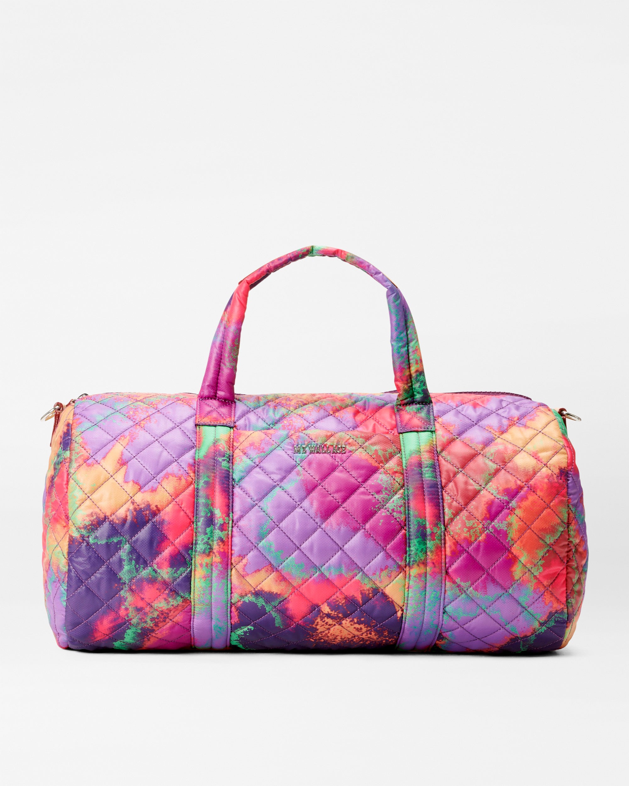 Morgan Quilted Duffle Bag in Aura | MZ Wallace