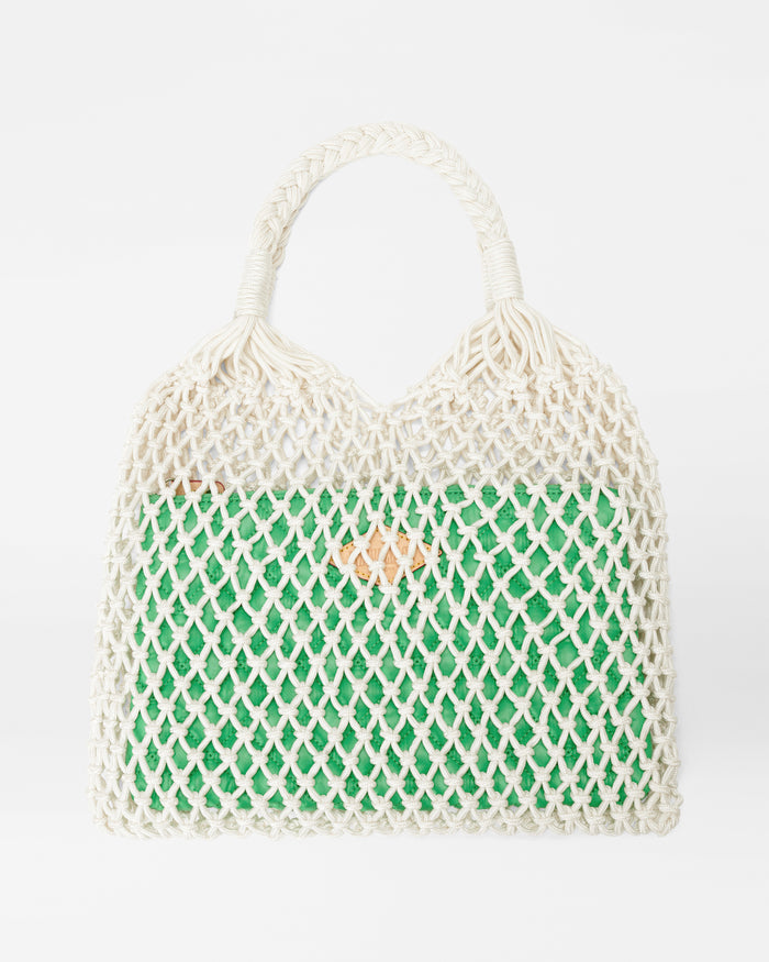 Off White/Grass Reef Knot Market Tote