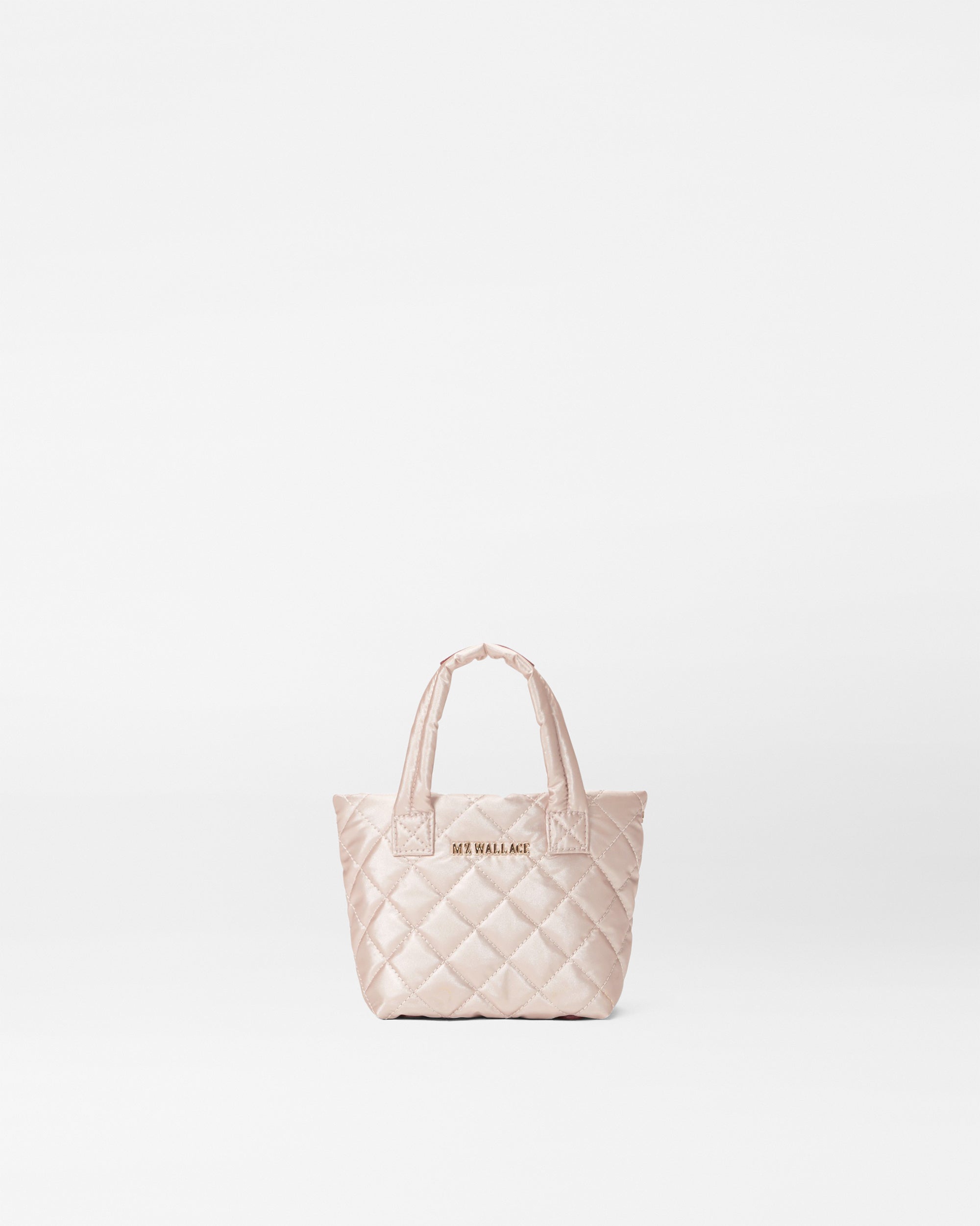 Pale Rose Gold Metallic Petite Metro Tote Deluxe