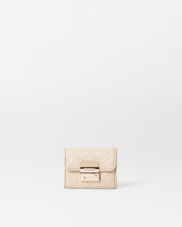 MZ Wallace Beige Small Wallet