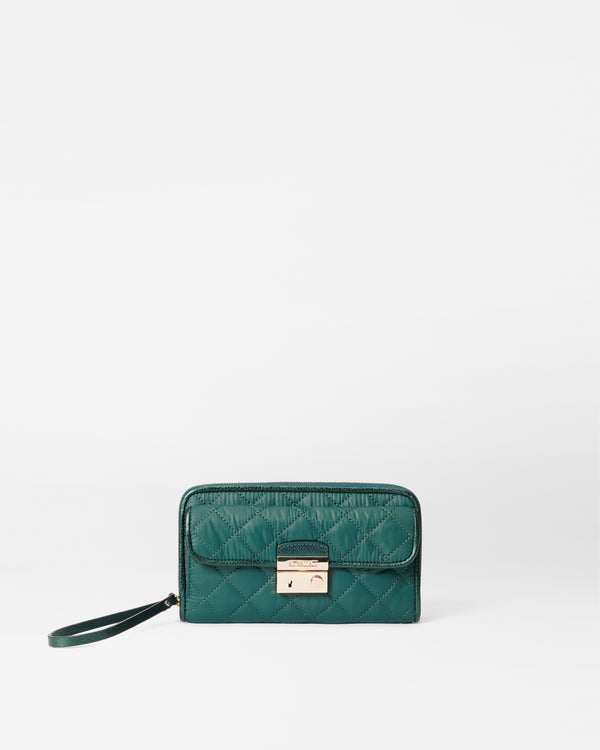 Emerald Green Wristlet Wallet
