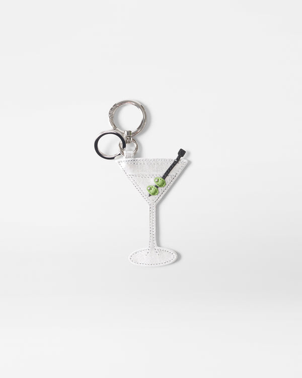 martini key chain charm holiday mz wallace