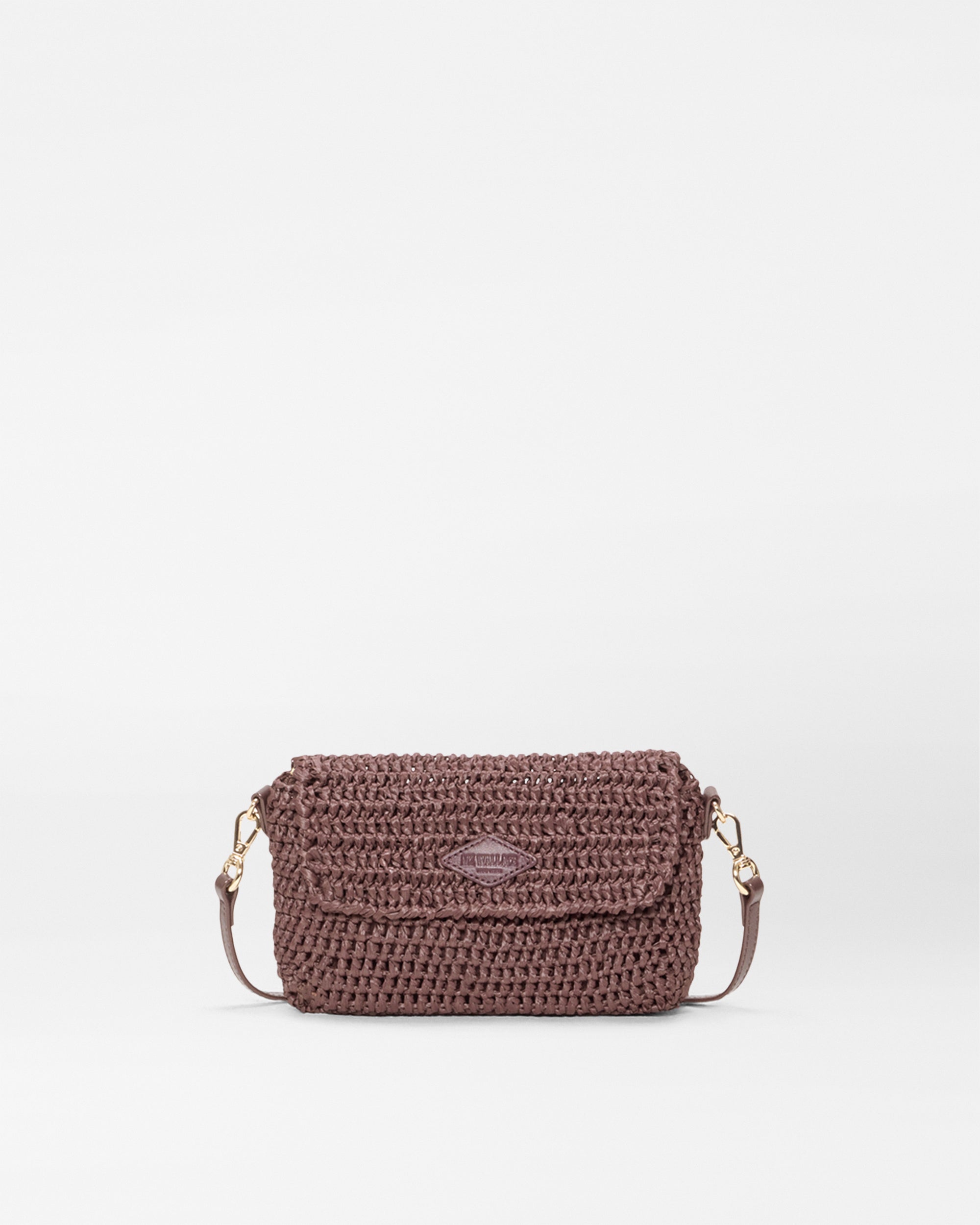 Brown Crochet Crochet Convertible Crossbody