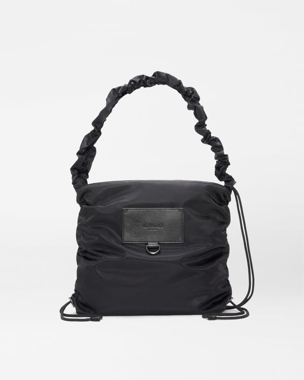 MZ Wallace | Black Scrunch Shoulder Bag