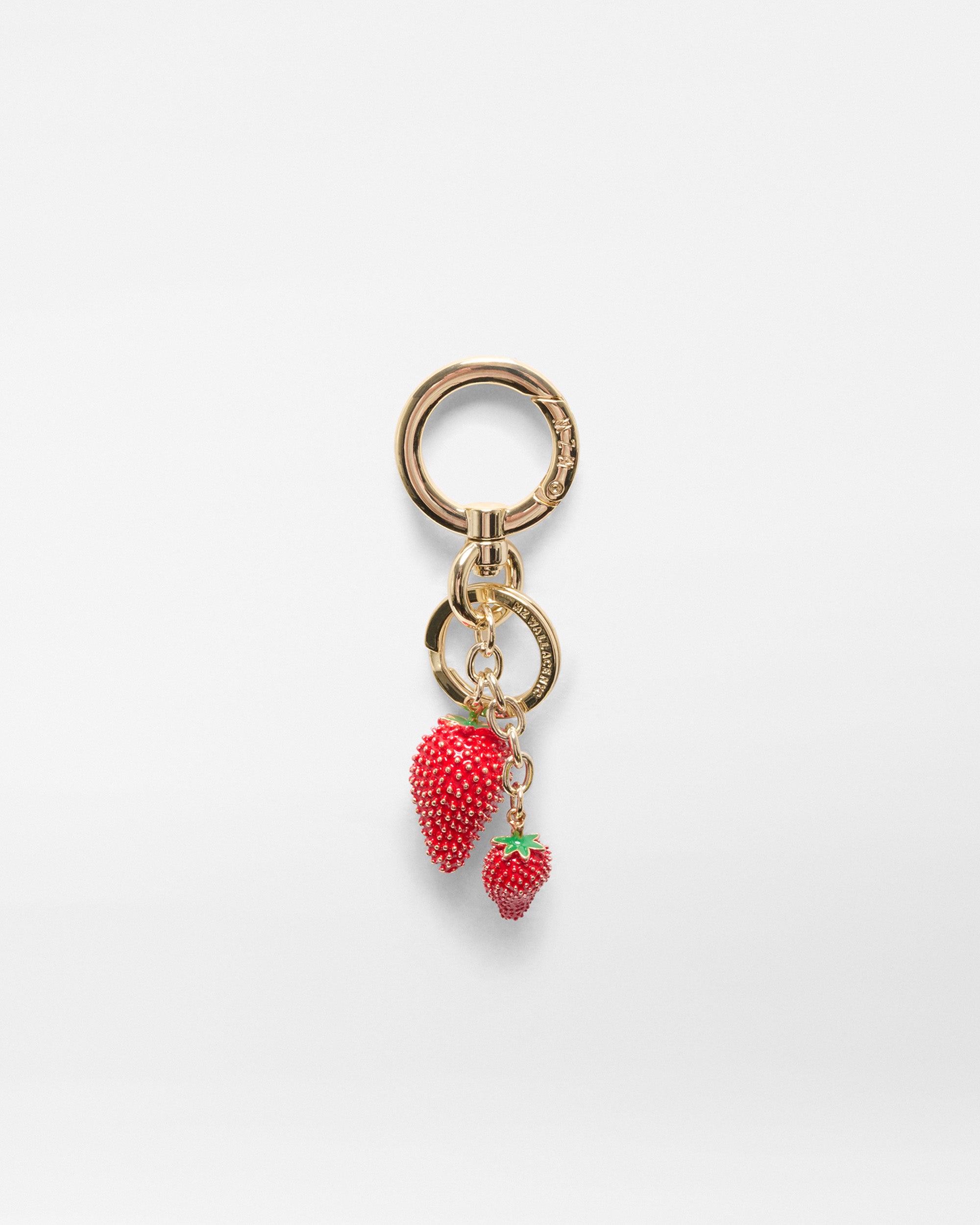 Multi Color Strawberry Key Charm