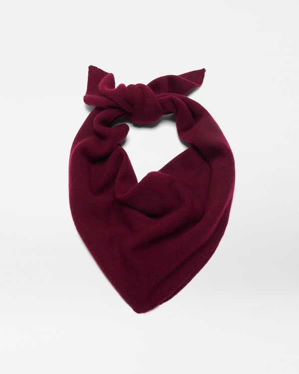 Merlot Cashmere Scarf with Pouch