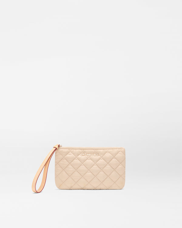 Buff Flat Metro Wristlet