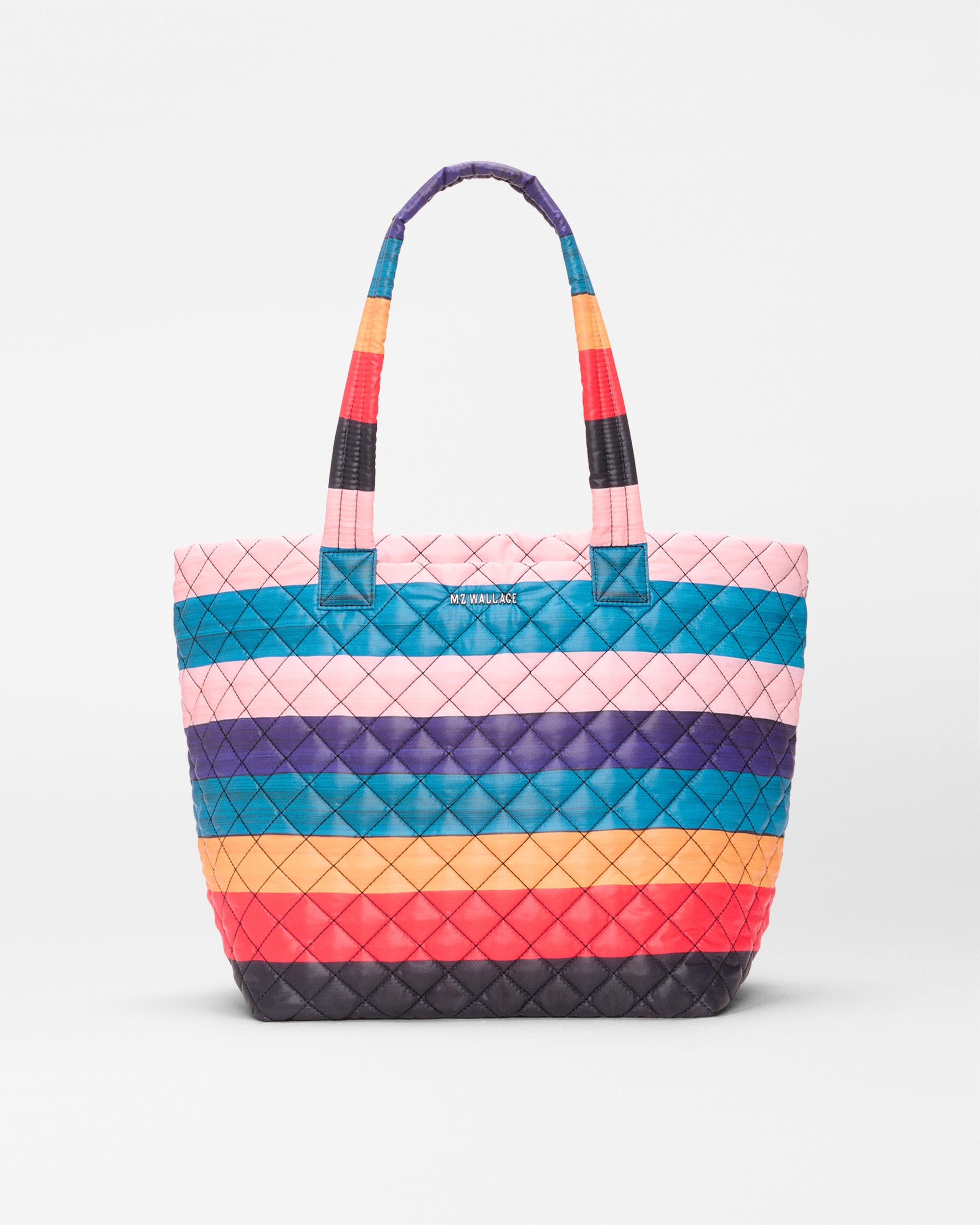 Mary Heilmann Multi Stripe Medium Metro Tote Deluxe