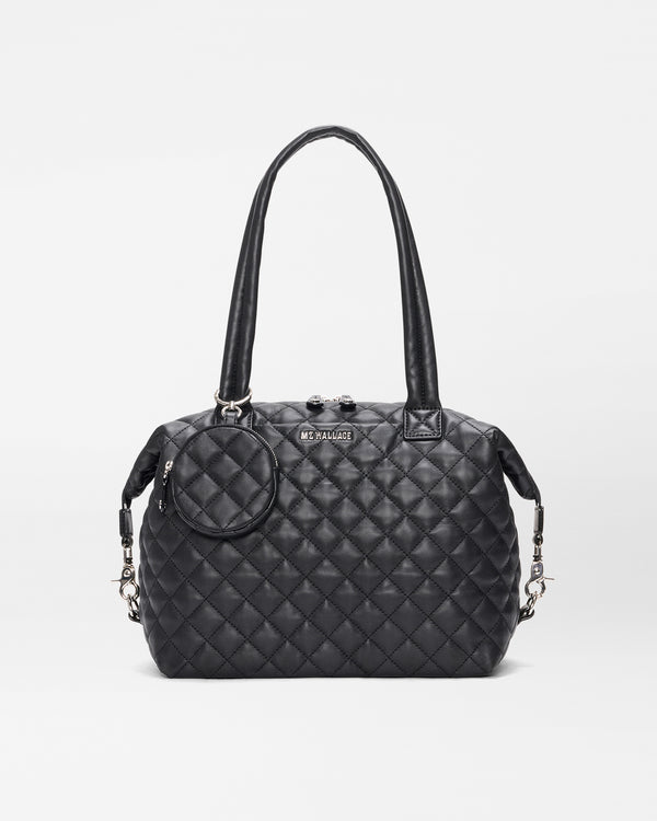 Black Quilted Leather Medium Sutton Deluxe