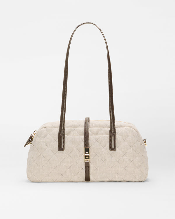Sandy Linen Small Astor Satchel