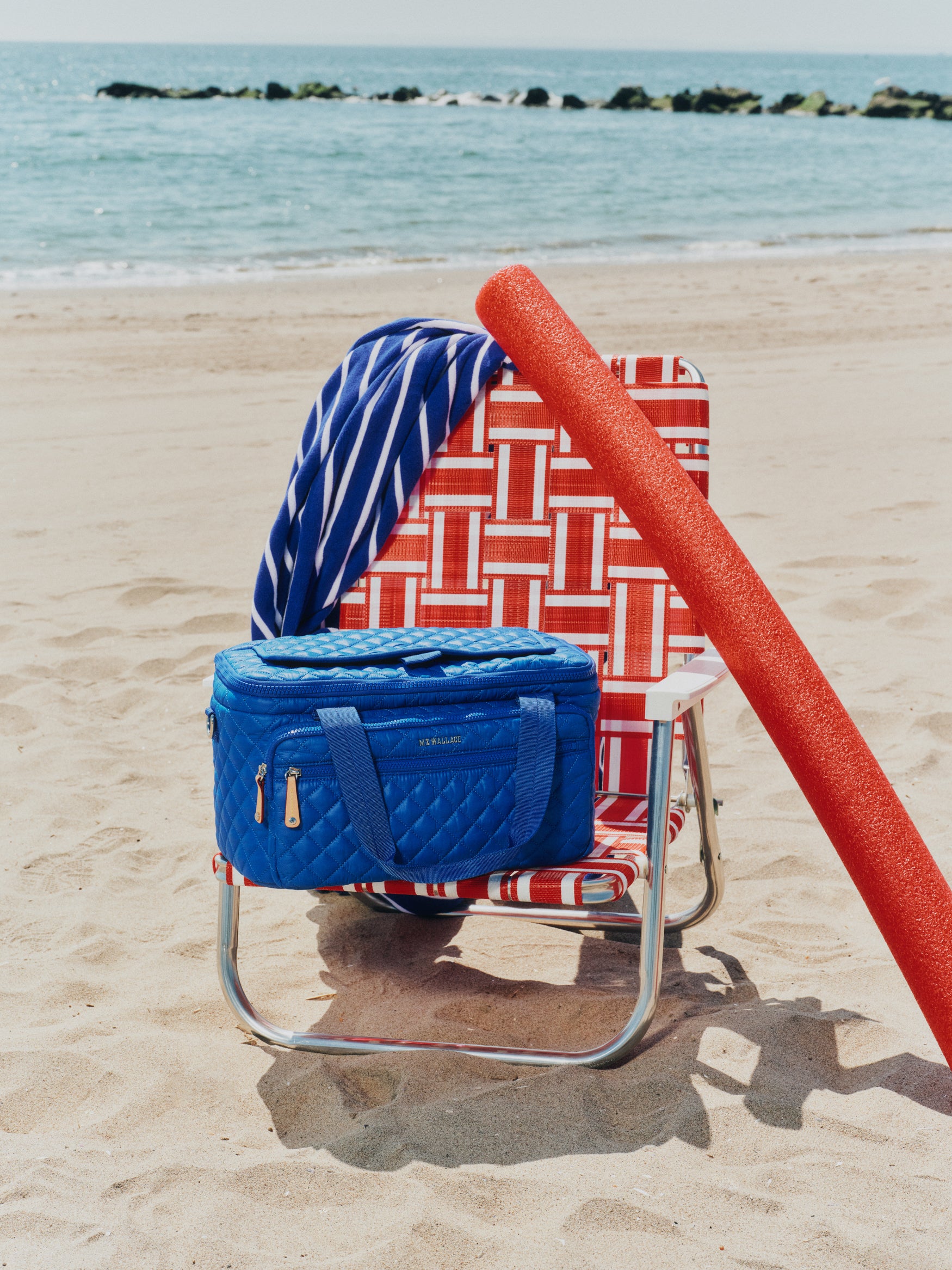 MZ Wallace | Surf Blue Picnic Cooler | Summer Shop | Beach Cooler