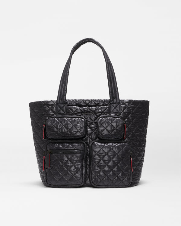Black Medium Metro Travel Tote