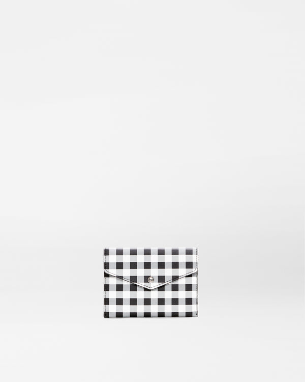 Black/White Gingham Greta Wallet