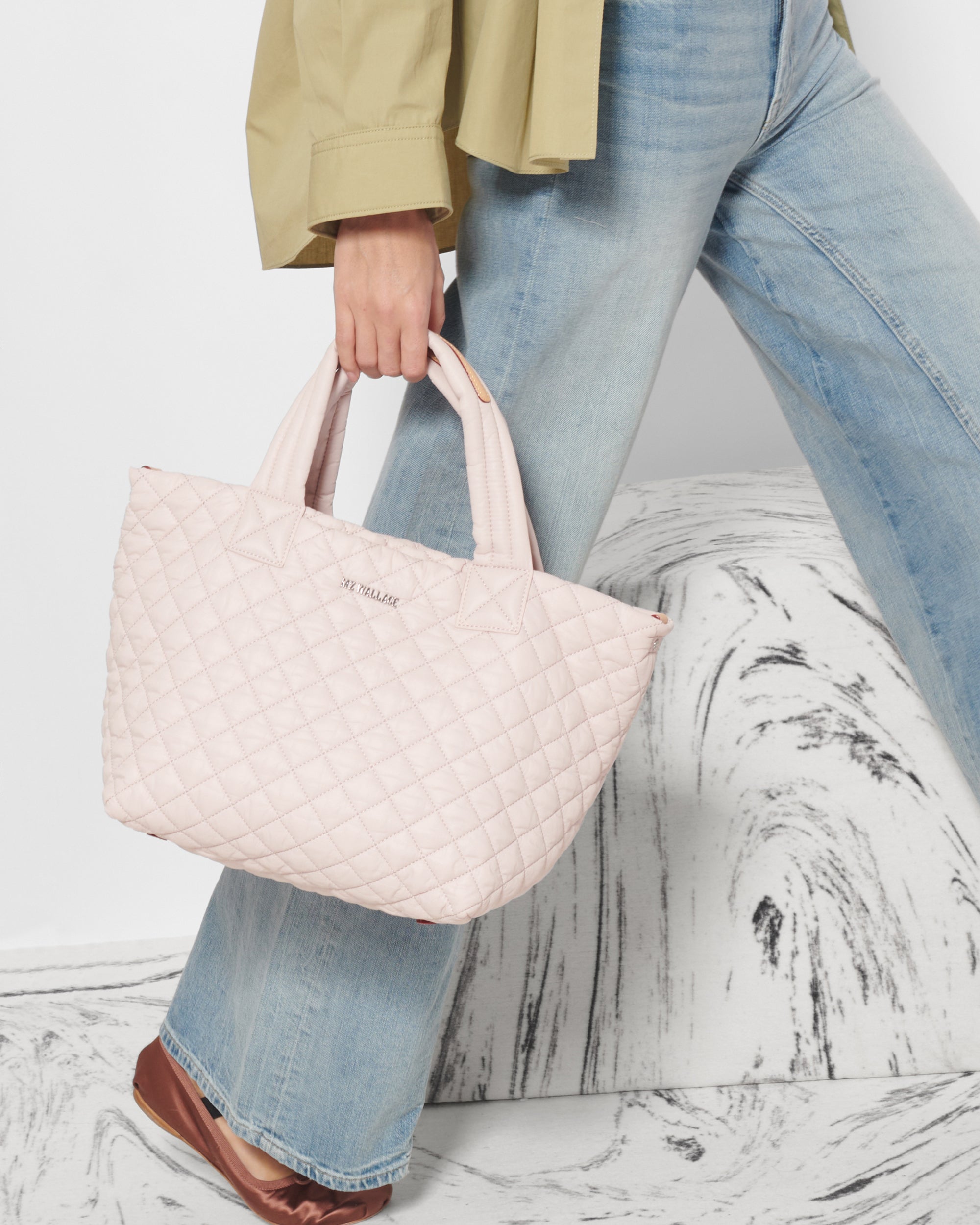 MZ Wallace Rose Small Metro Tote Deluxe