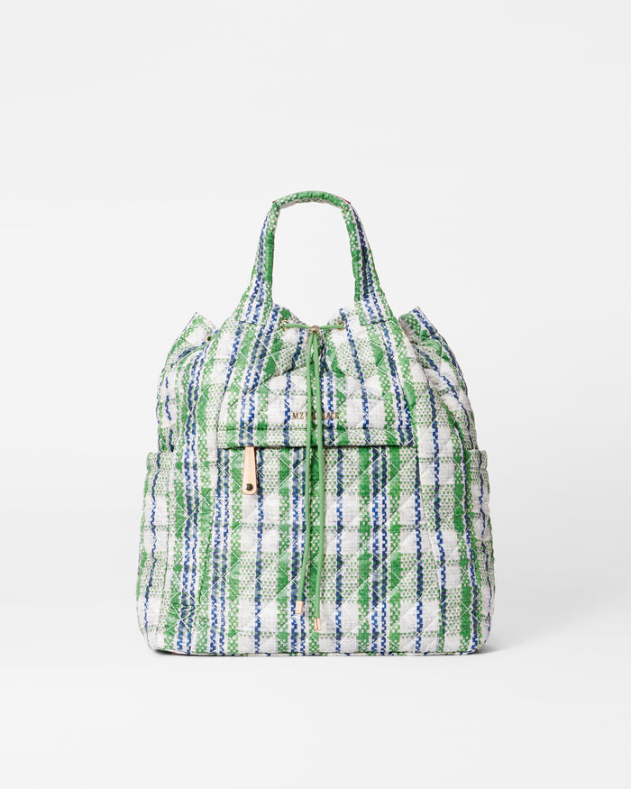 Spring Plaid Metro Convertible Backpack