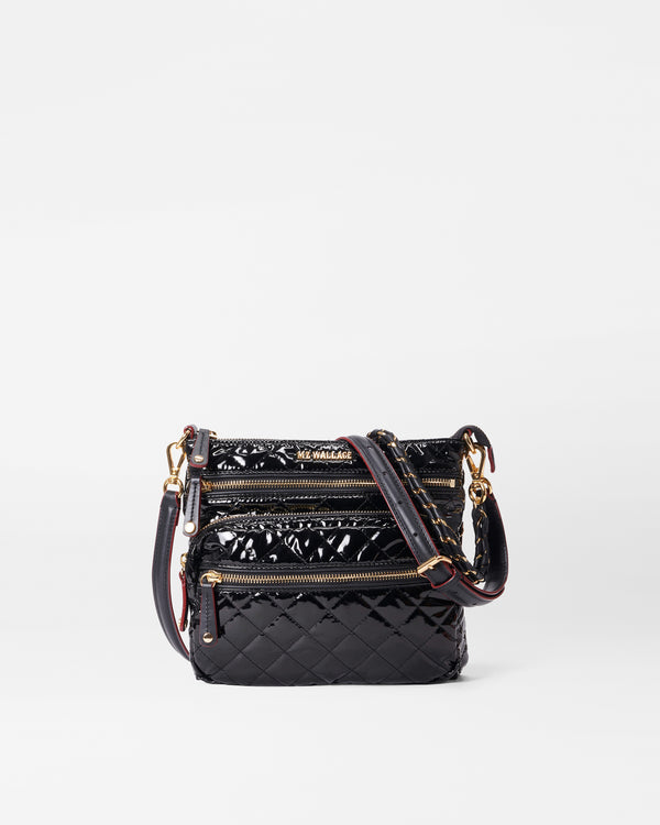 Black Lacquer Downtown Crosby Crossbody
