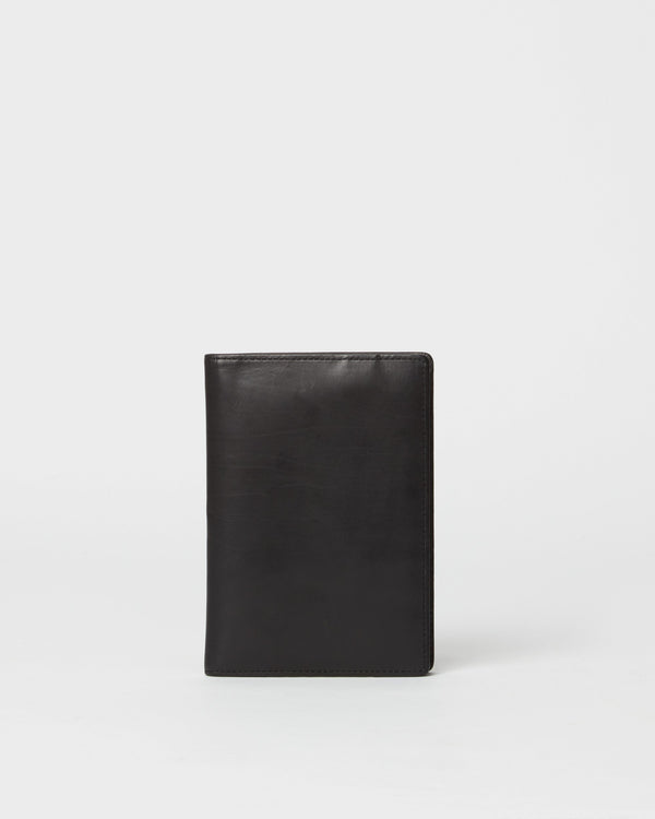 MZ Wallace Black Leather Travel Wallet