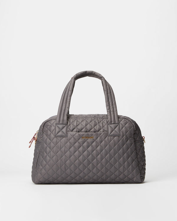 MZ Wallace Gray Duffle Bag for Travel