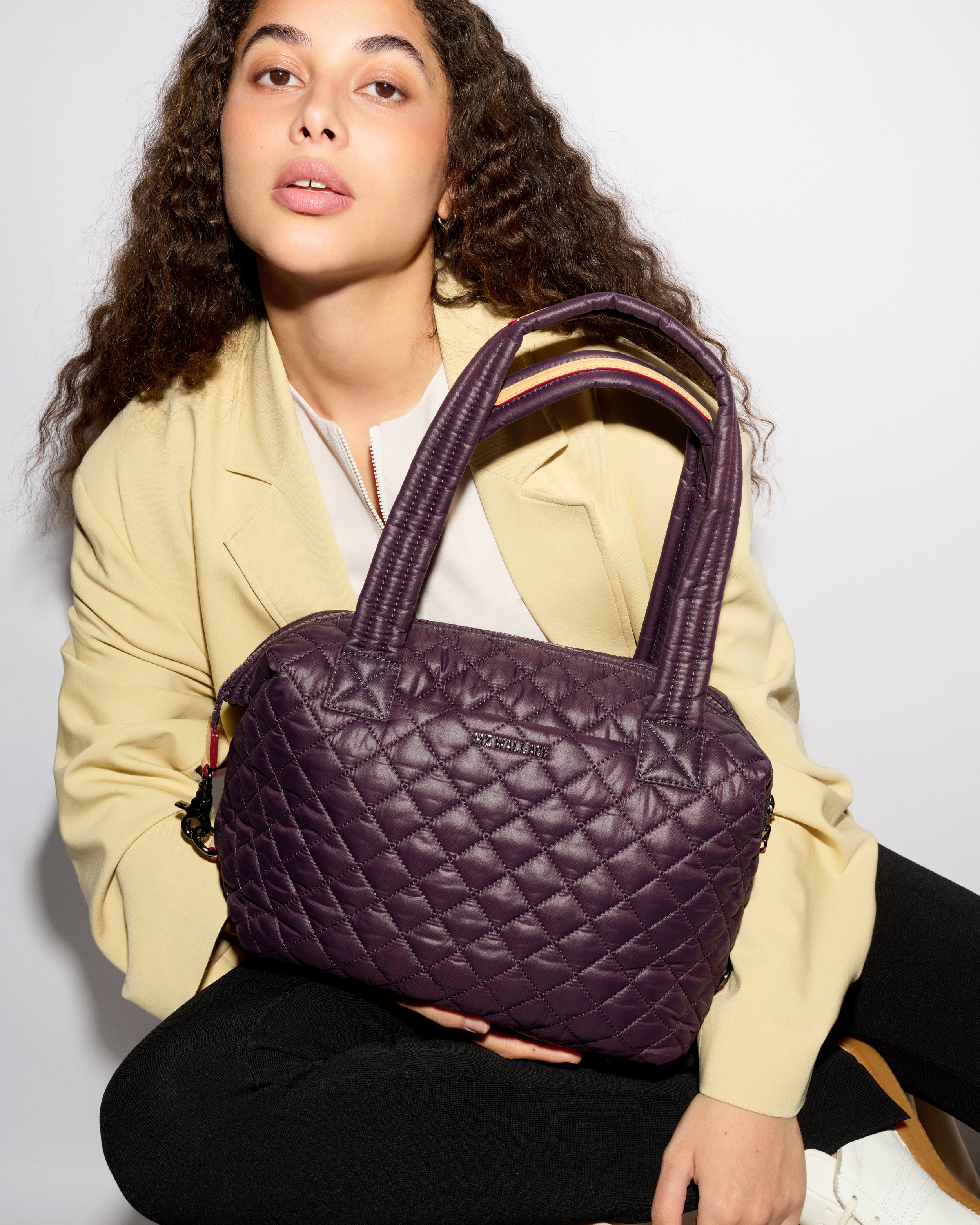 Crosby Audrey Drawstring Quilted Backpack