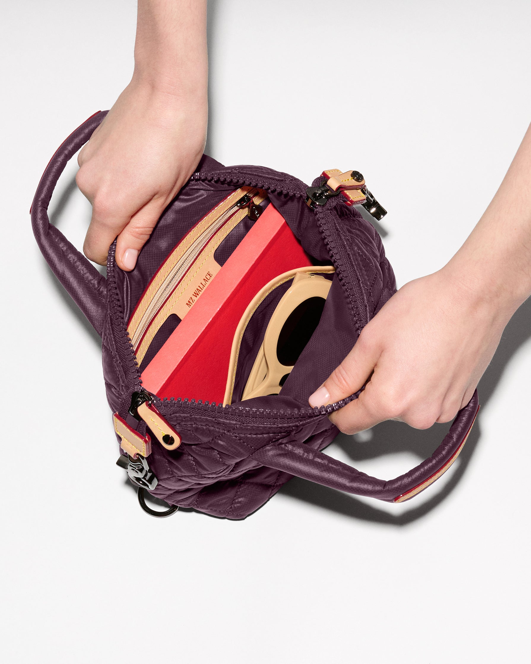 MZ Wallace Raisin Micro Sutton – Crossbody | MZ Wallace