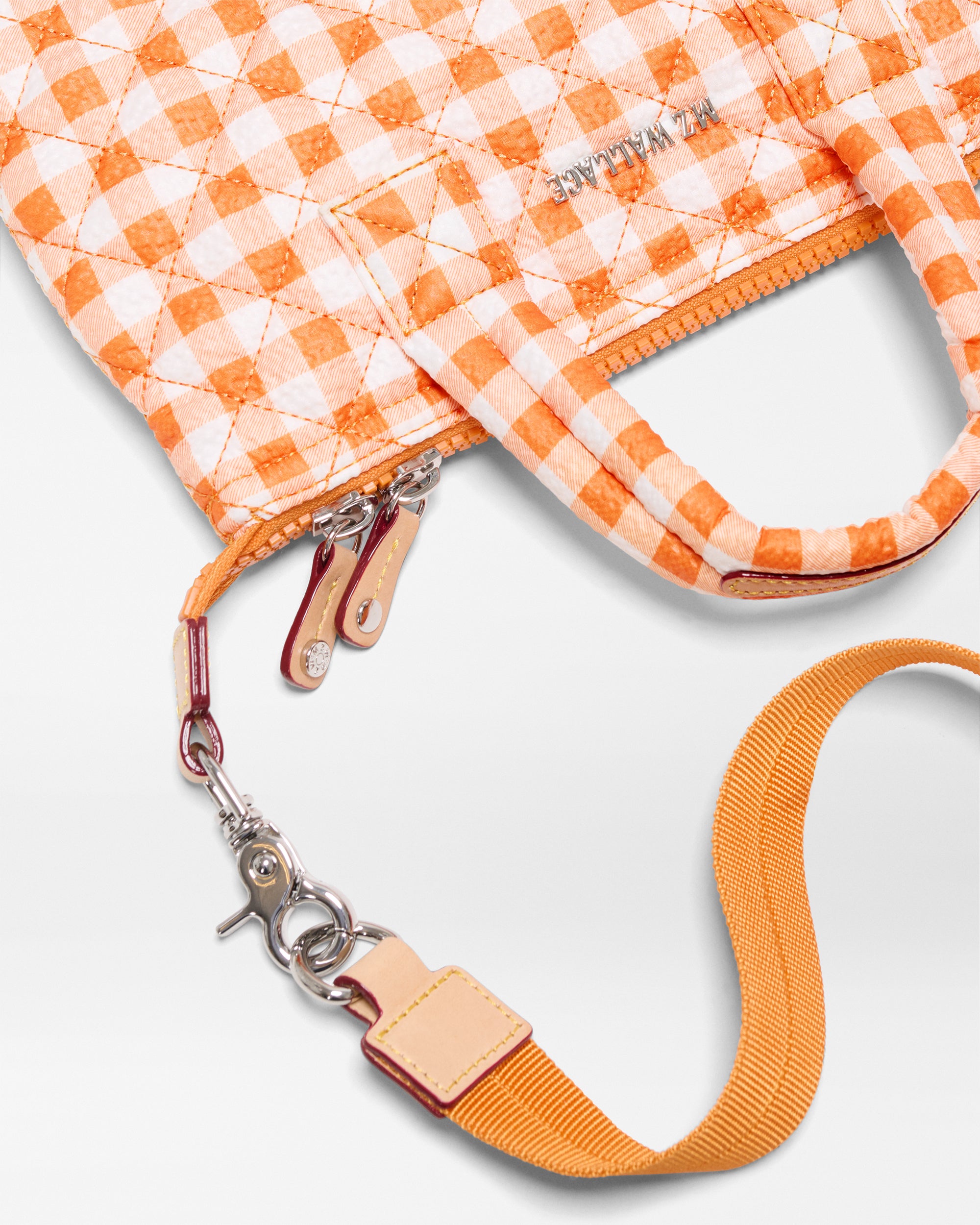 Sunset Orange Gingham Micro Sutton