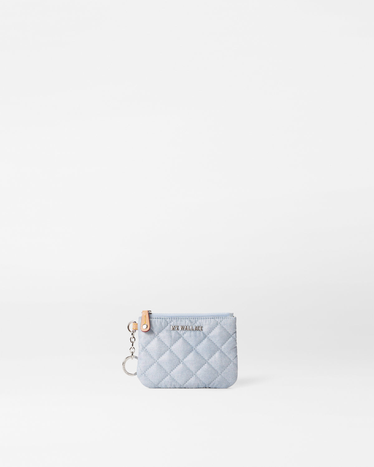 Flat Metro Key Pouch in Chambray | MZ Wallace 