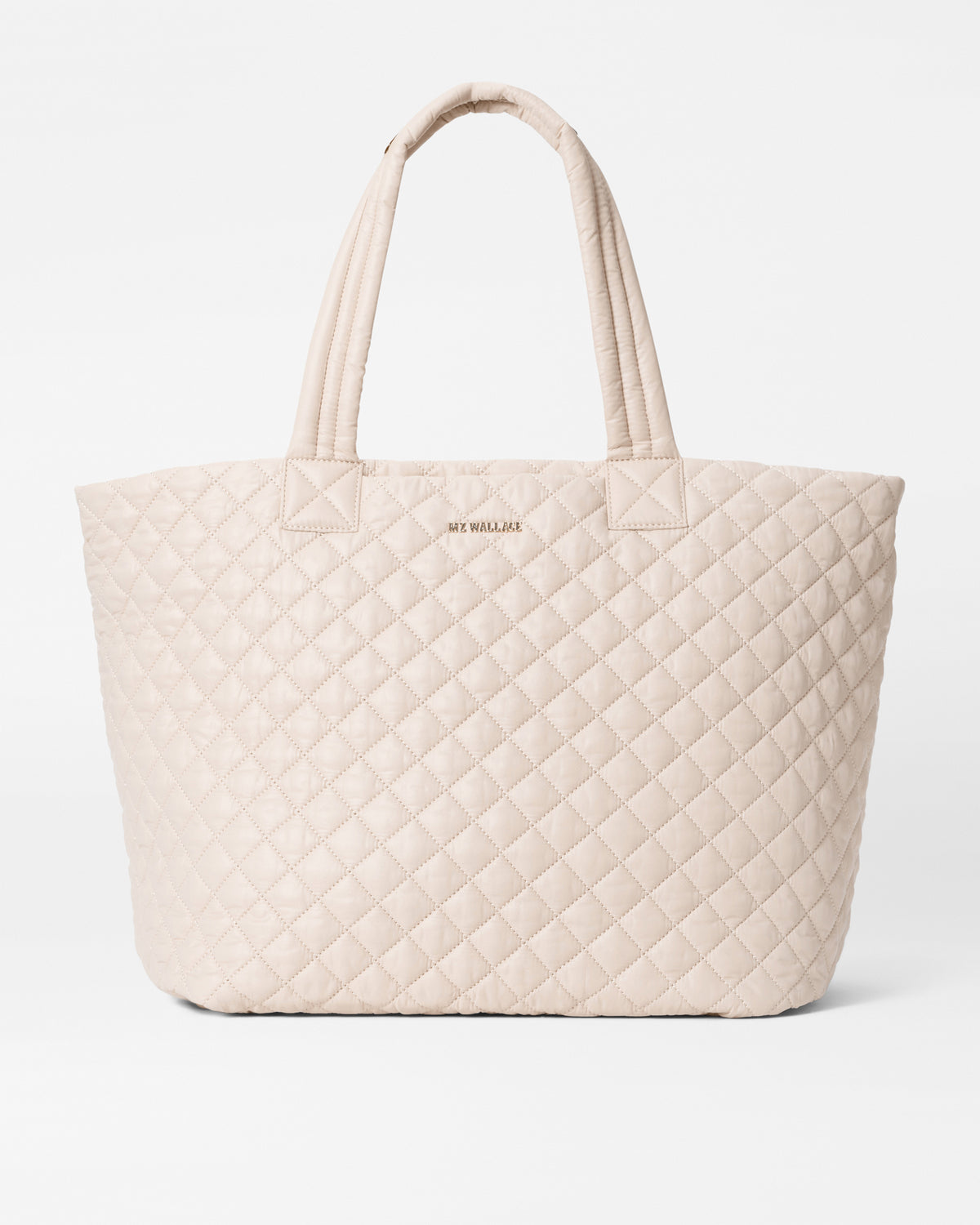 Deluxe Large Metro Quilted Tote Bag in Mushroom | MZ Wallace 