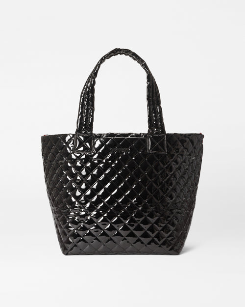 MZ Wallace Black Shiny Tote Bag