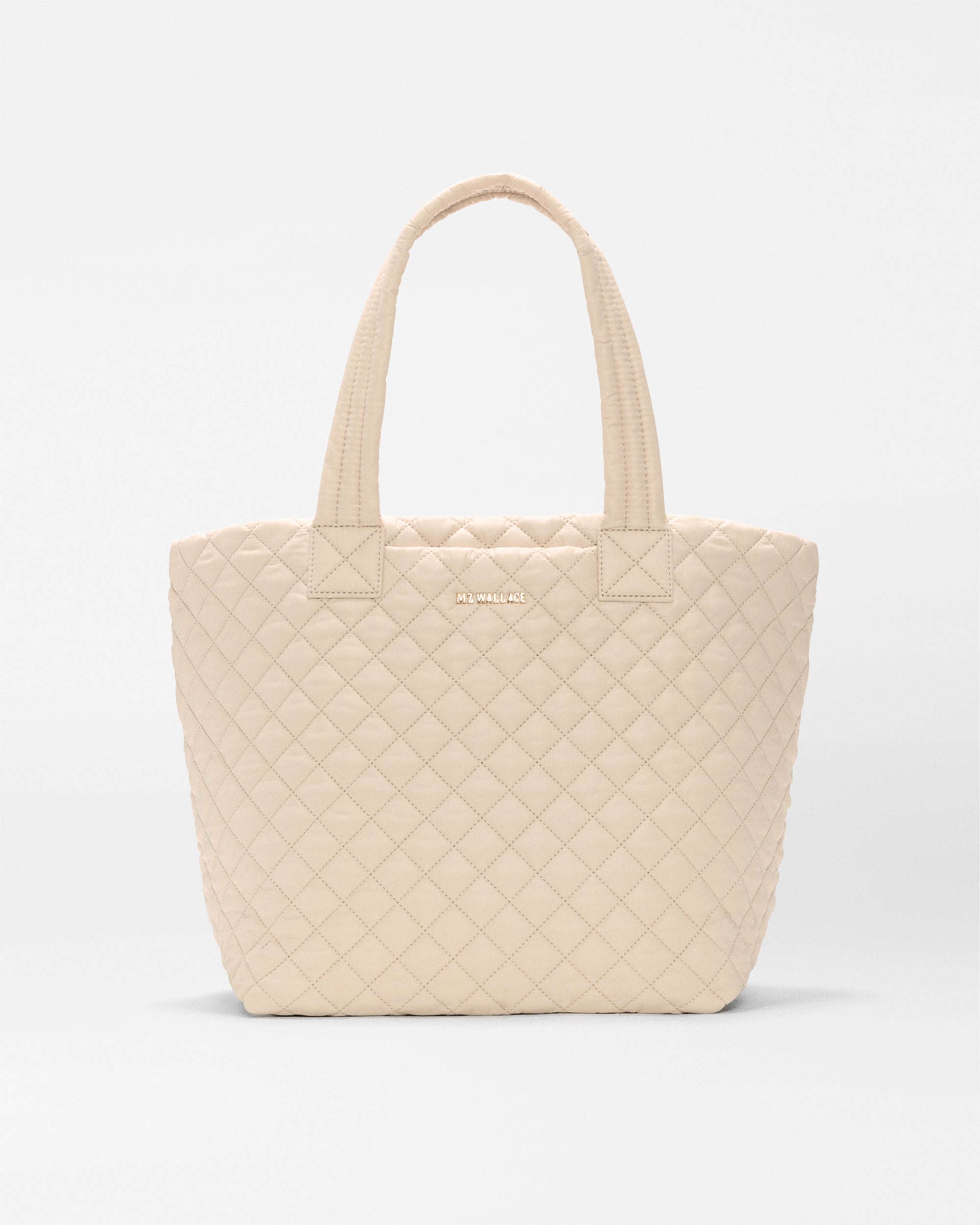 MZ Wallace Buff Ivory Medium Metro Tote Bag Deluxe - Luxury Tote Handbags