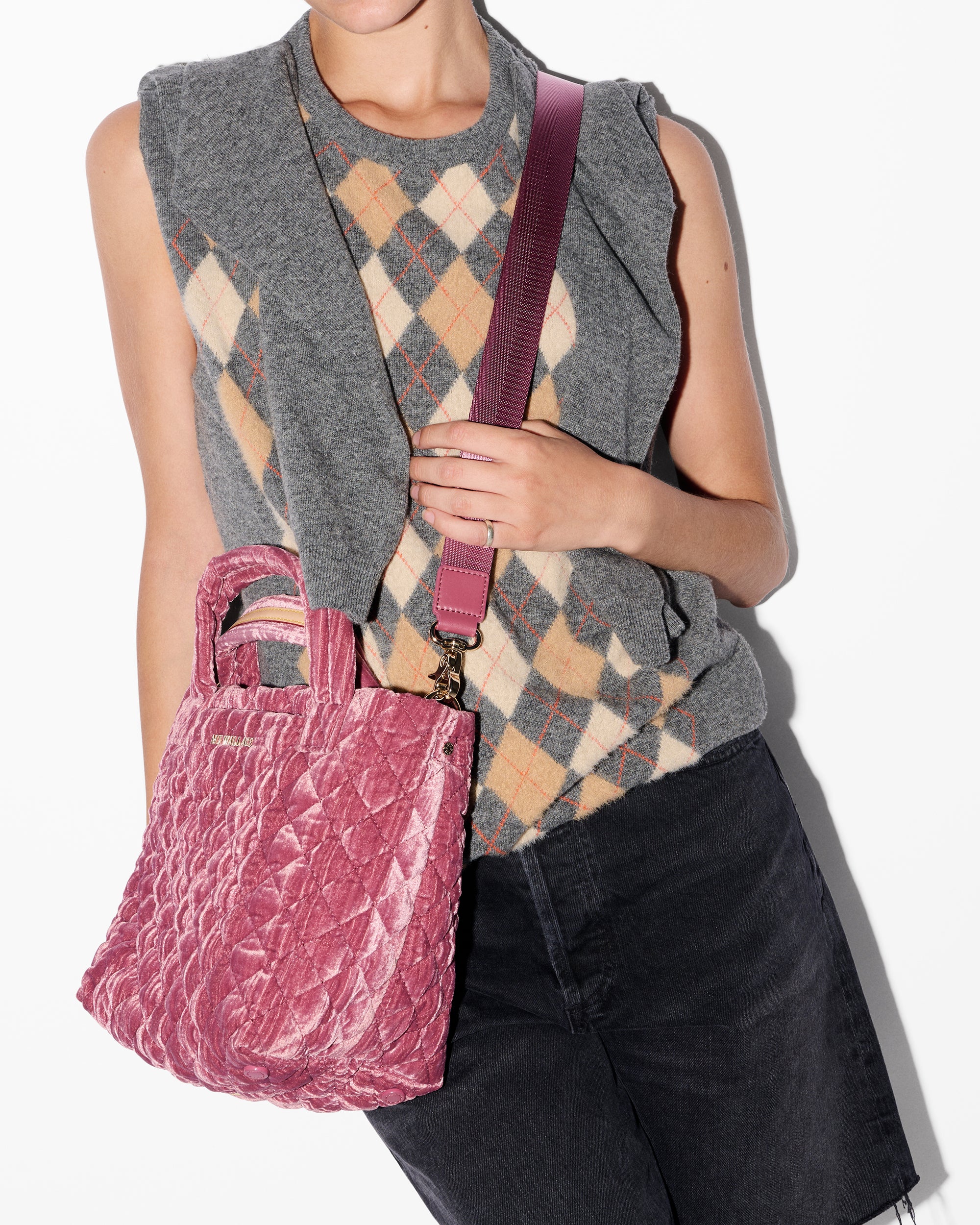 Petal Velvet Mini Metro Tote Deluxe