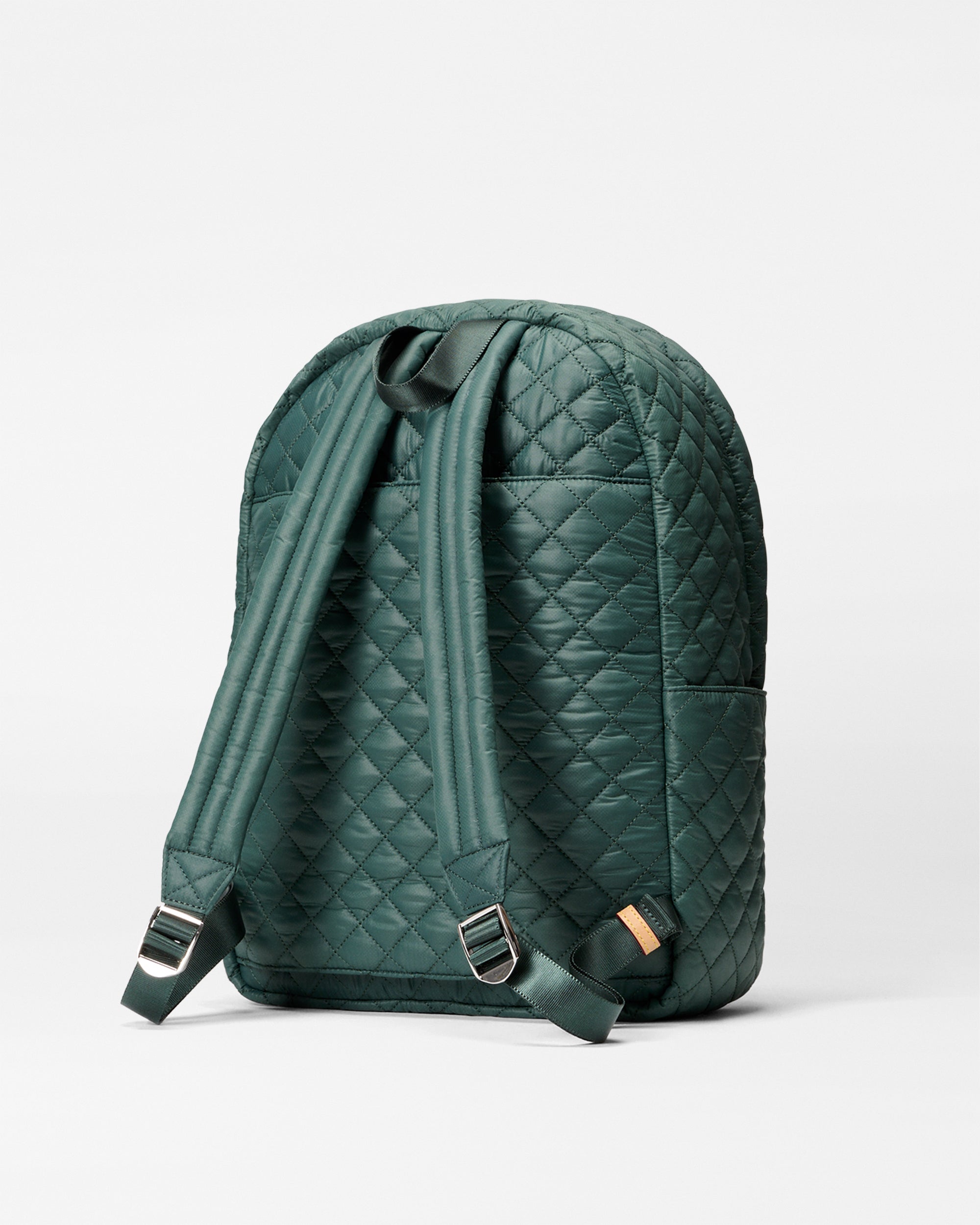 MZ Wallace Green Quilted Backpack straps