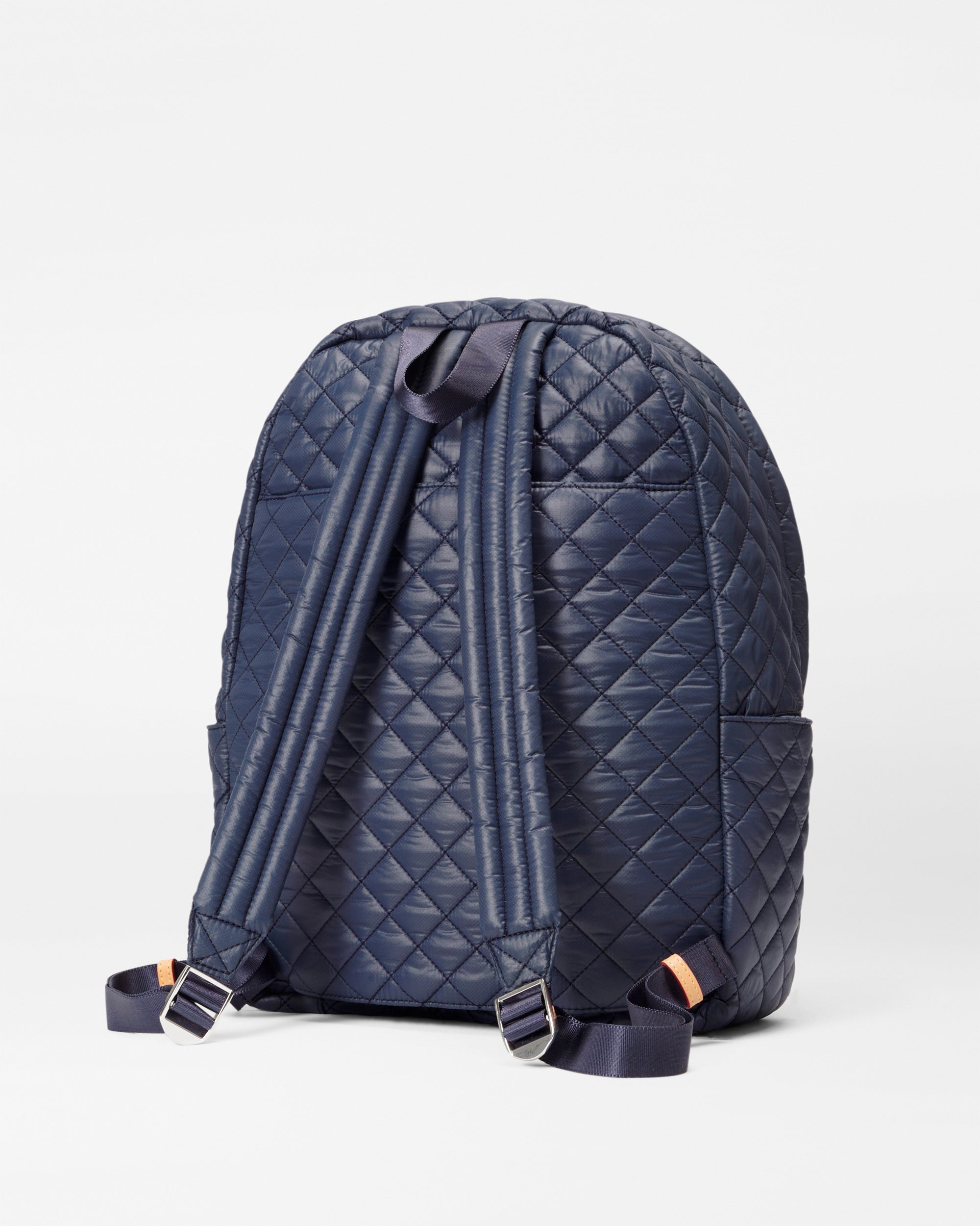 Back view of the Dawn Metro Backpack II - Quilted Navy Blue Backpack