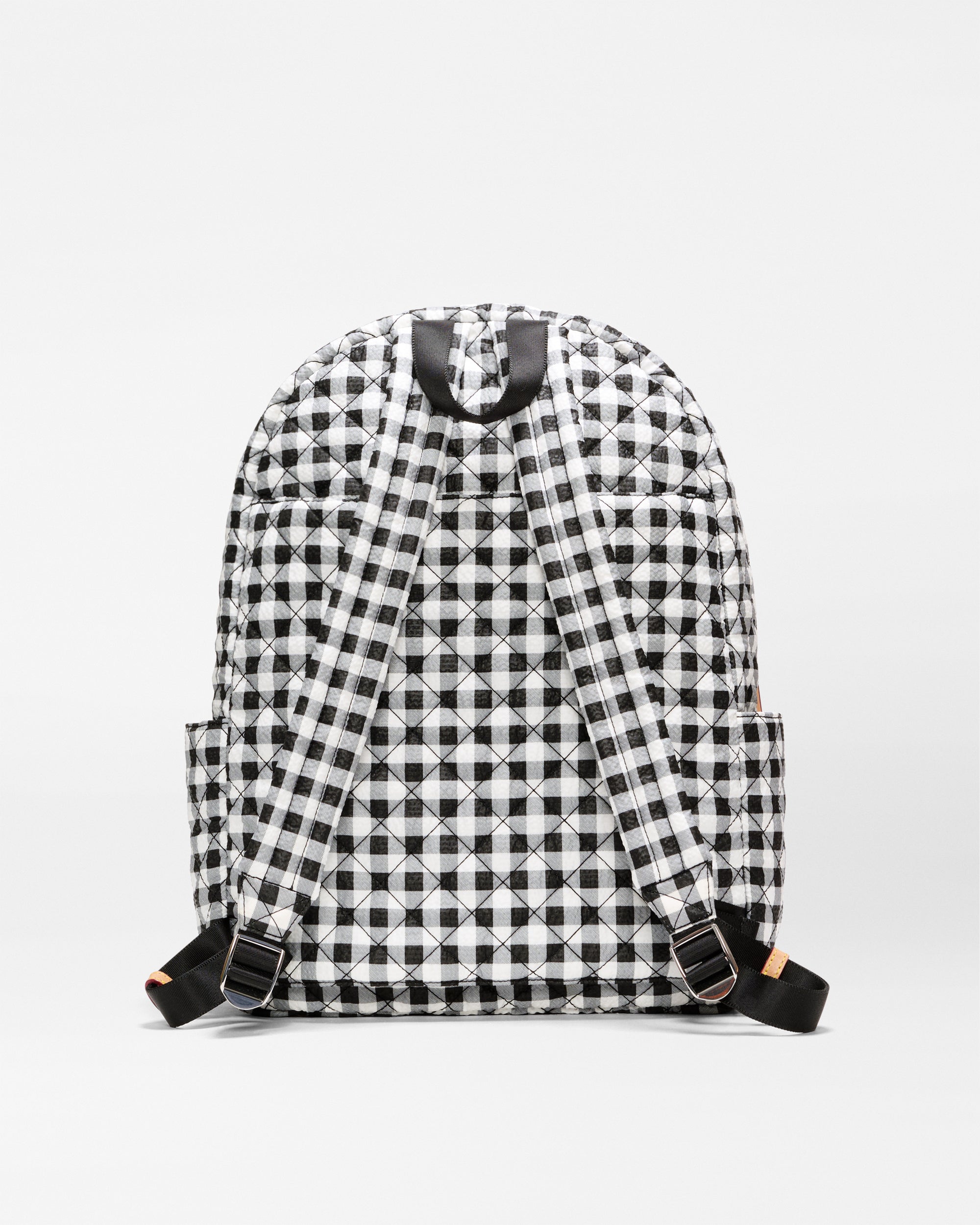 Black/White Gingham Metro Backpack