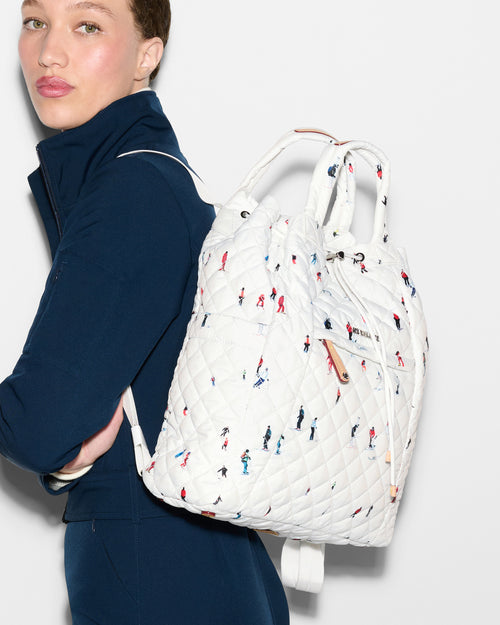 Dede Ski Print Metro Convertible Backpack