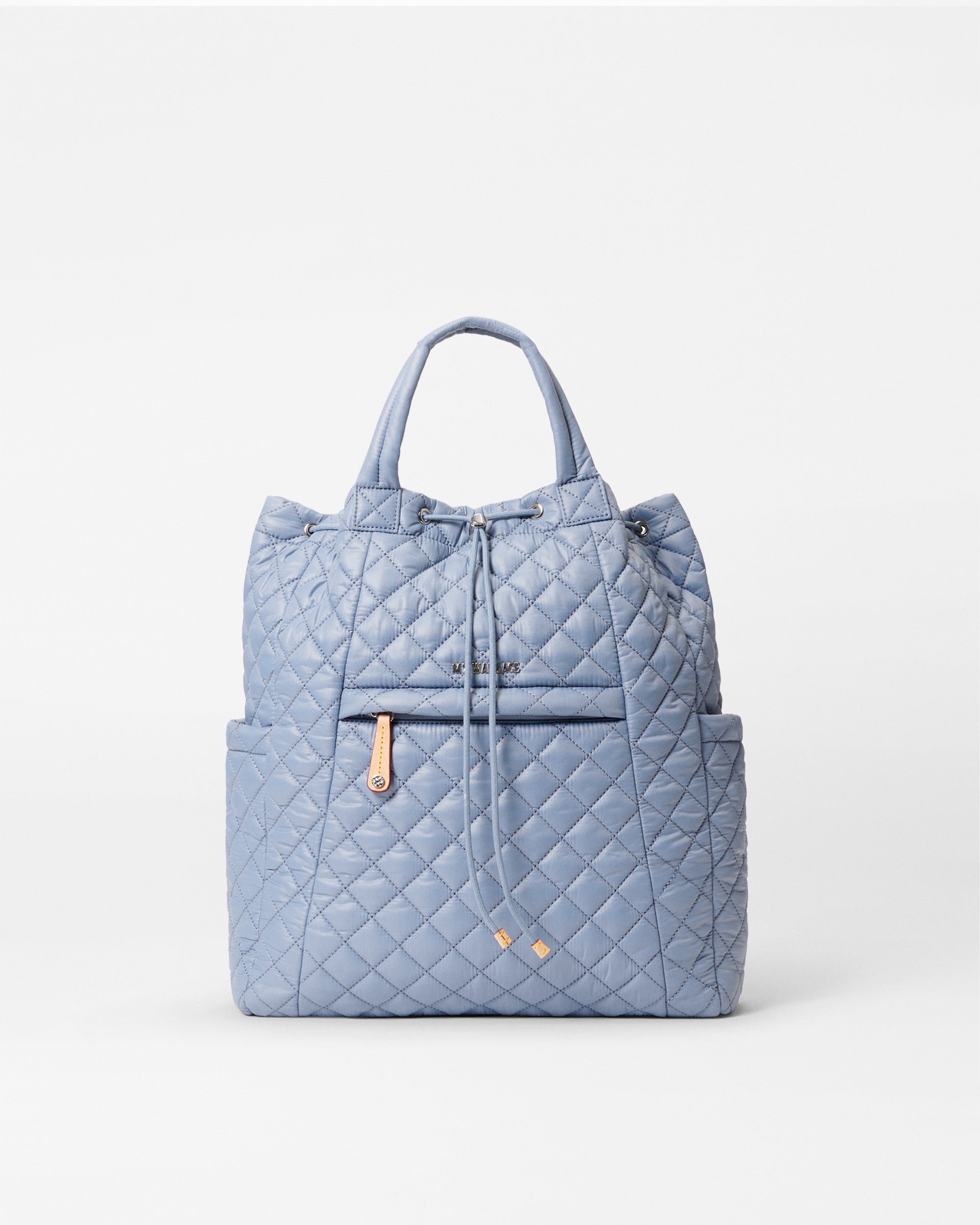 MZ Wallace Light Blue Convertible Backpack Purse