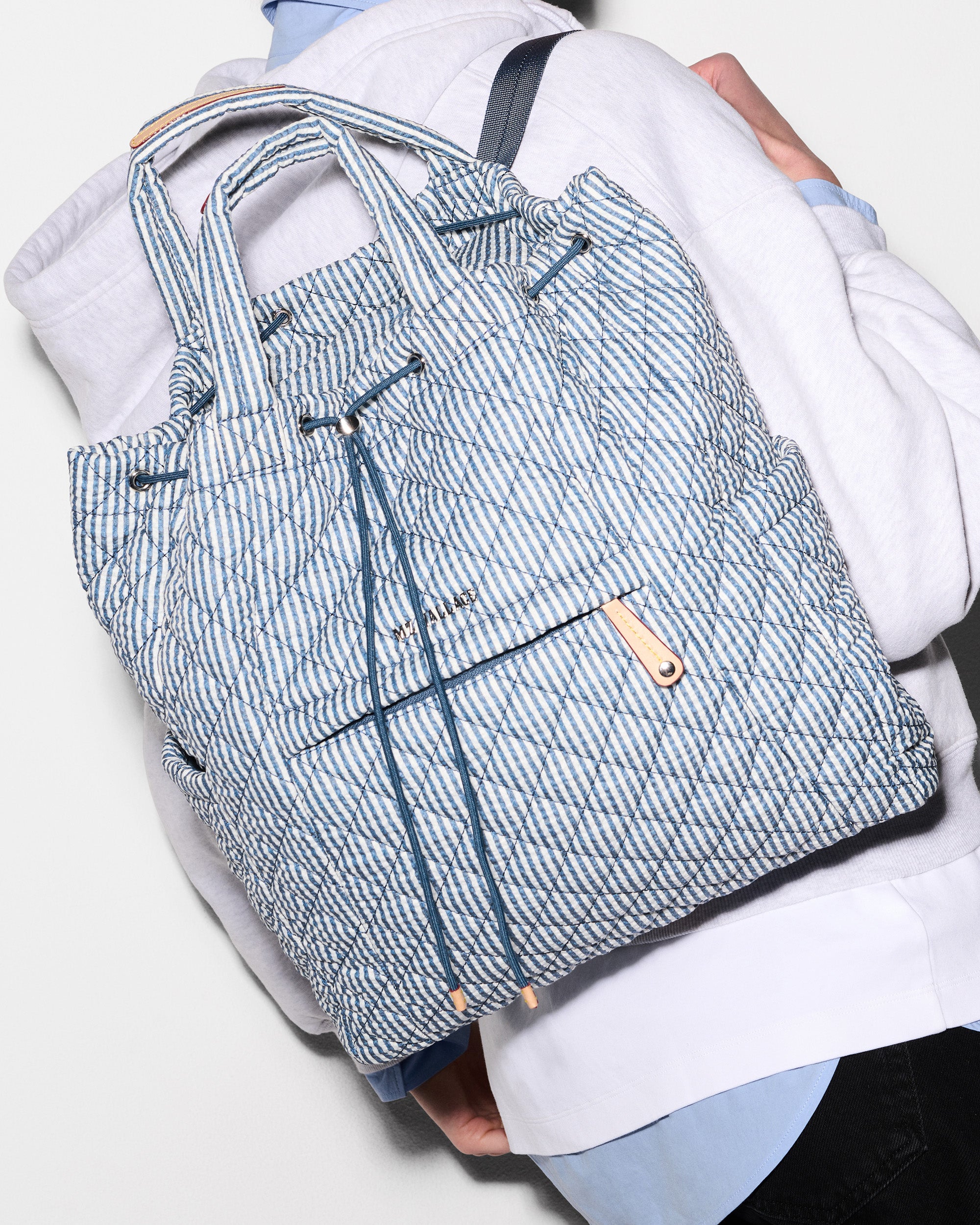 Seersucker Metro Convertible Backpack