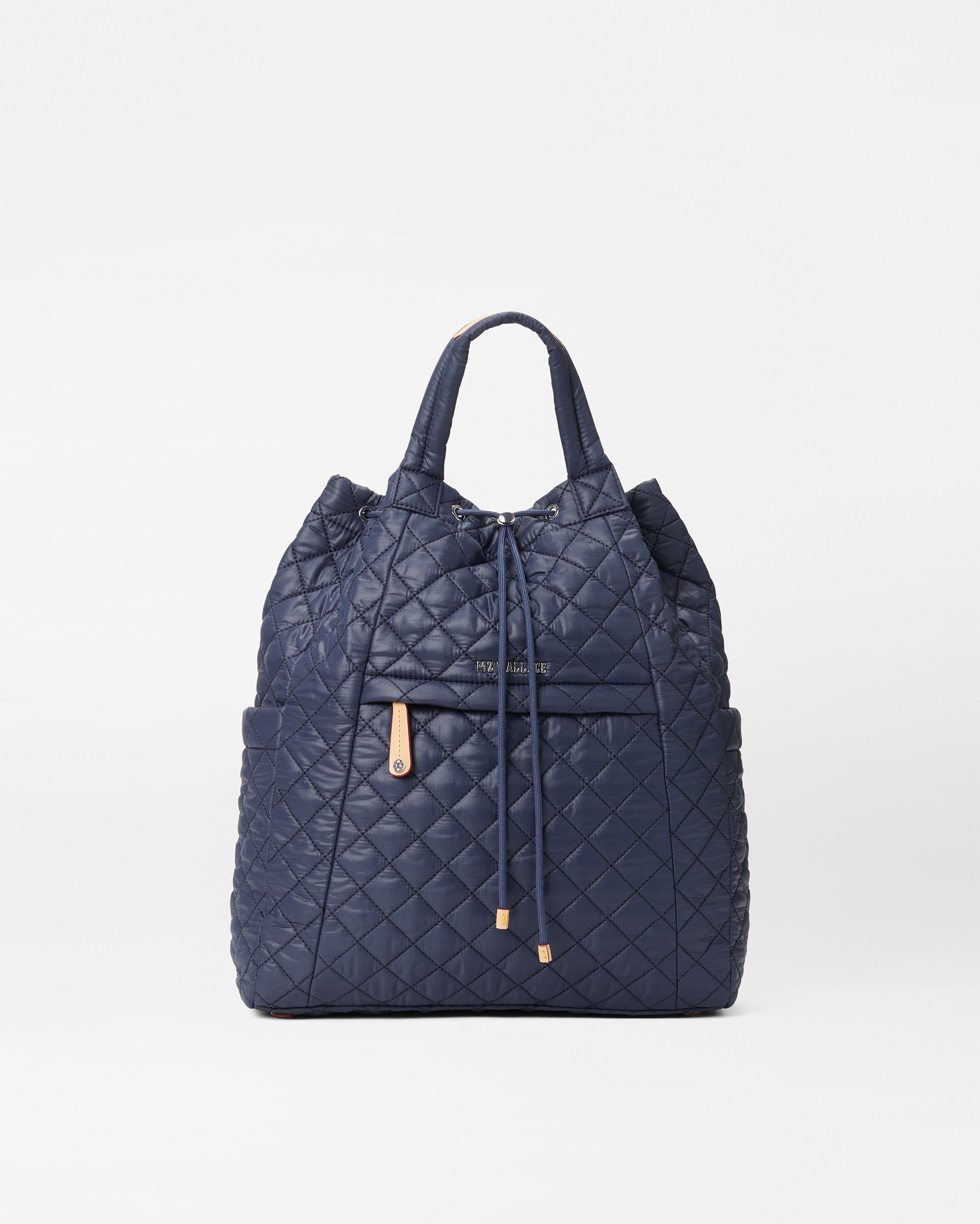MZ Wallace Dawn Navy Blue Metro Convertible Backpack - Luxury Women's Laptop Backpack