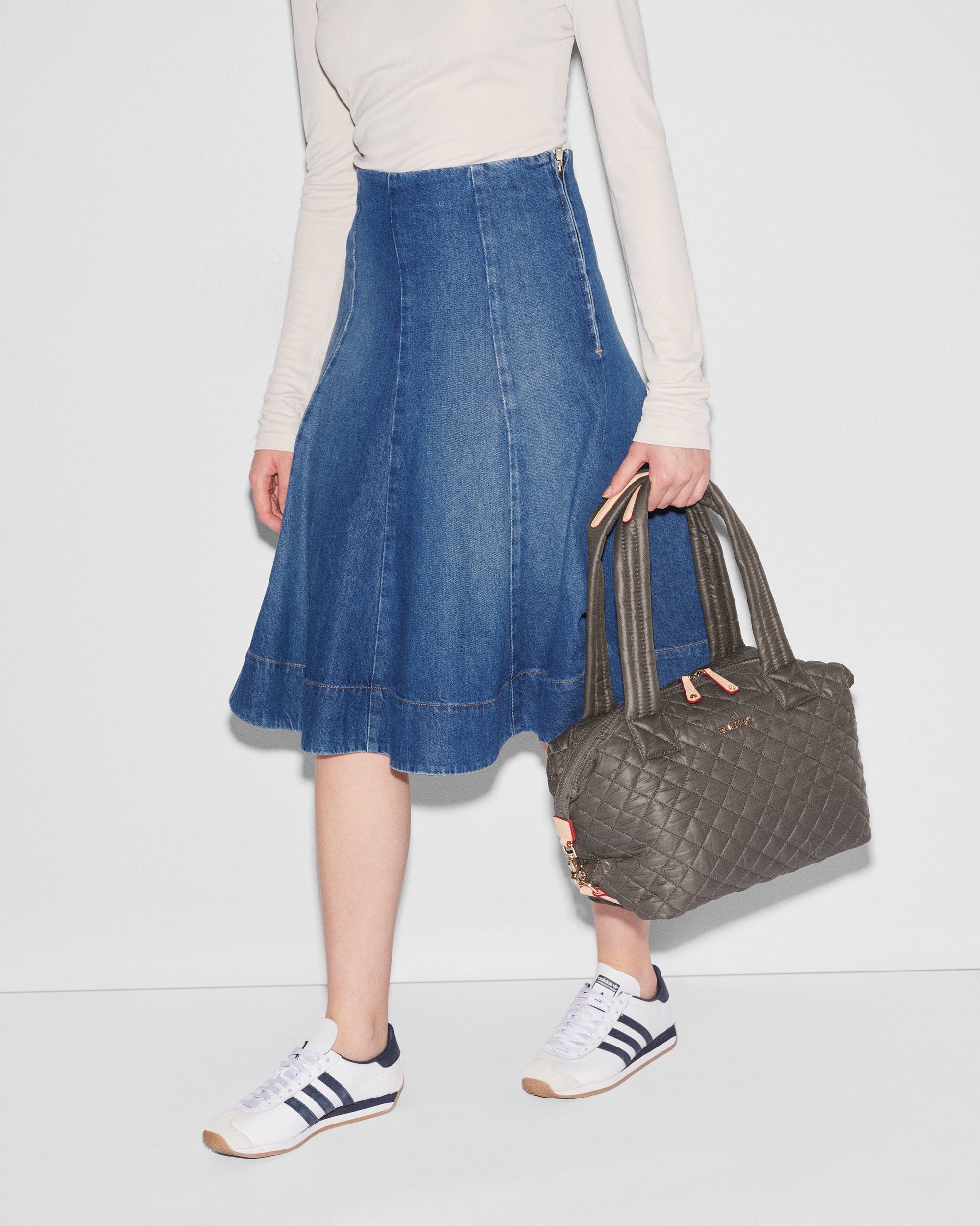 MZ Wallace Dark Gray Crossbody Bag 