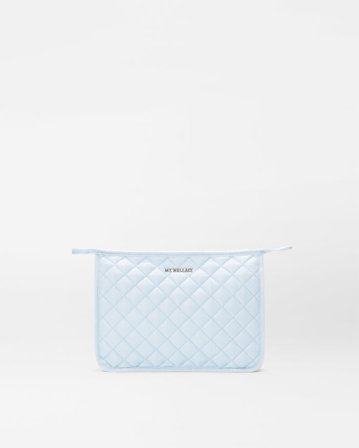 Crystal Blue Personalized Metro Clutch