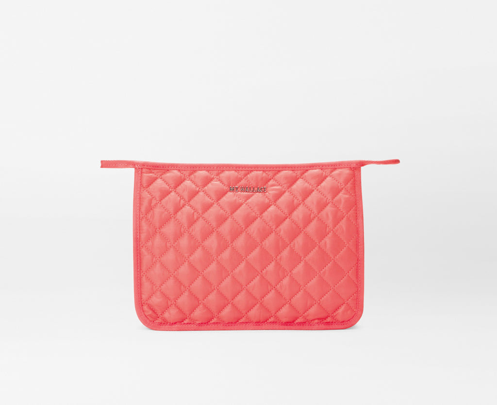 Coral Personalized Metro Clutch 