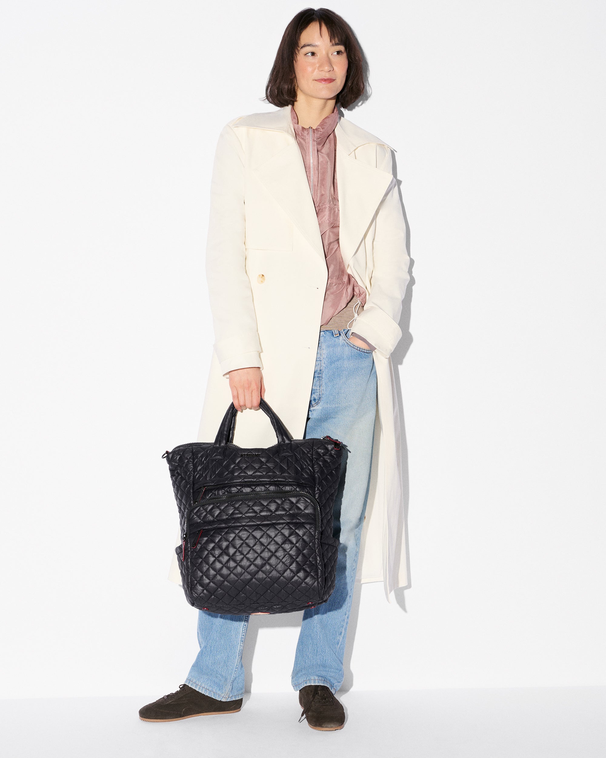 MZ Wallace Black Metro Utility Backpack - Luxury Quilted Backpack MZ Wallace Black Metro Utility Backpack - Luxury Quilted Backpack