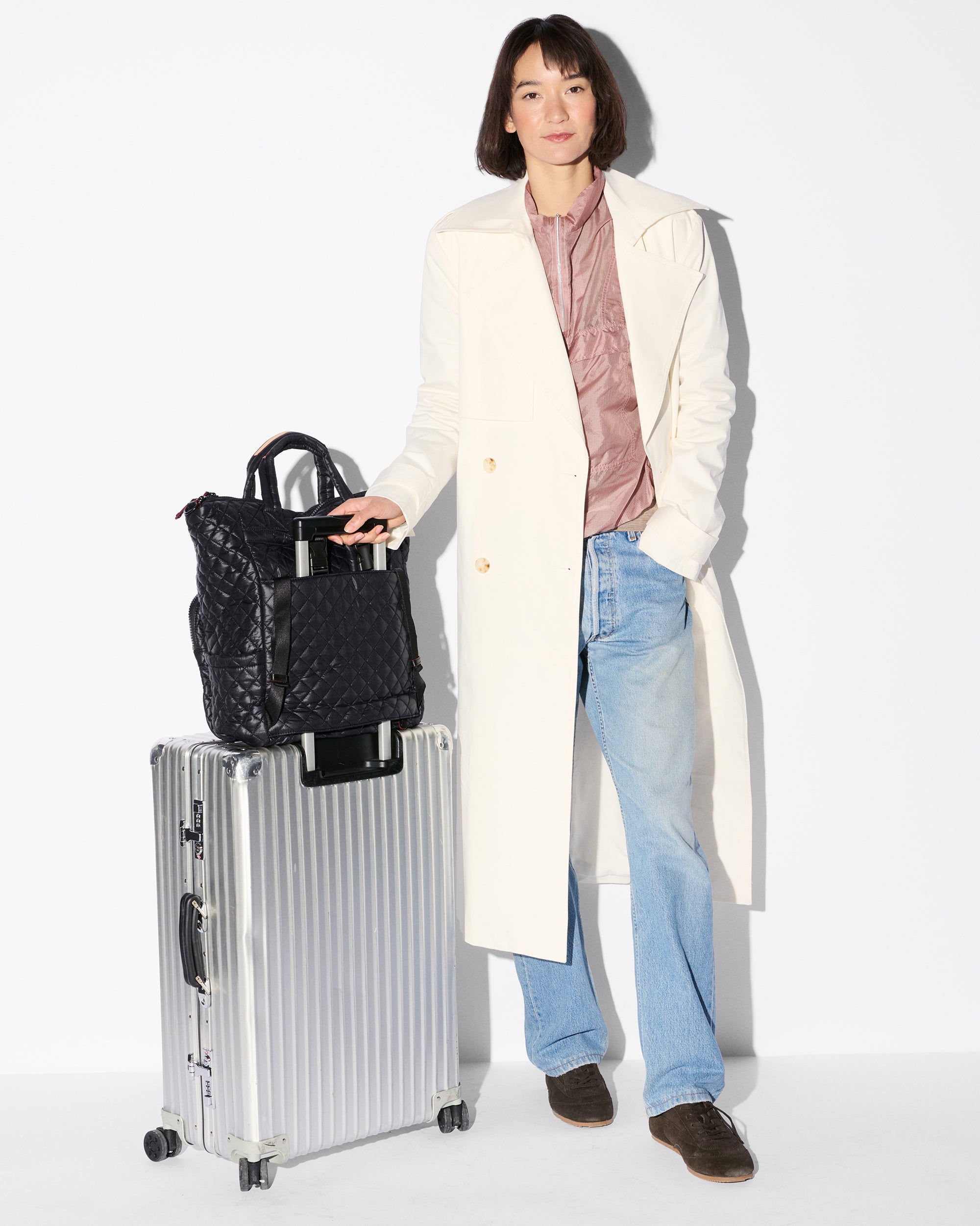 MZ Wallace Black Metro Utility Backpack - Luxury Quilted Backpack