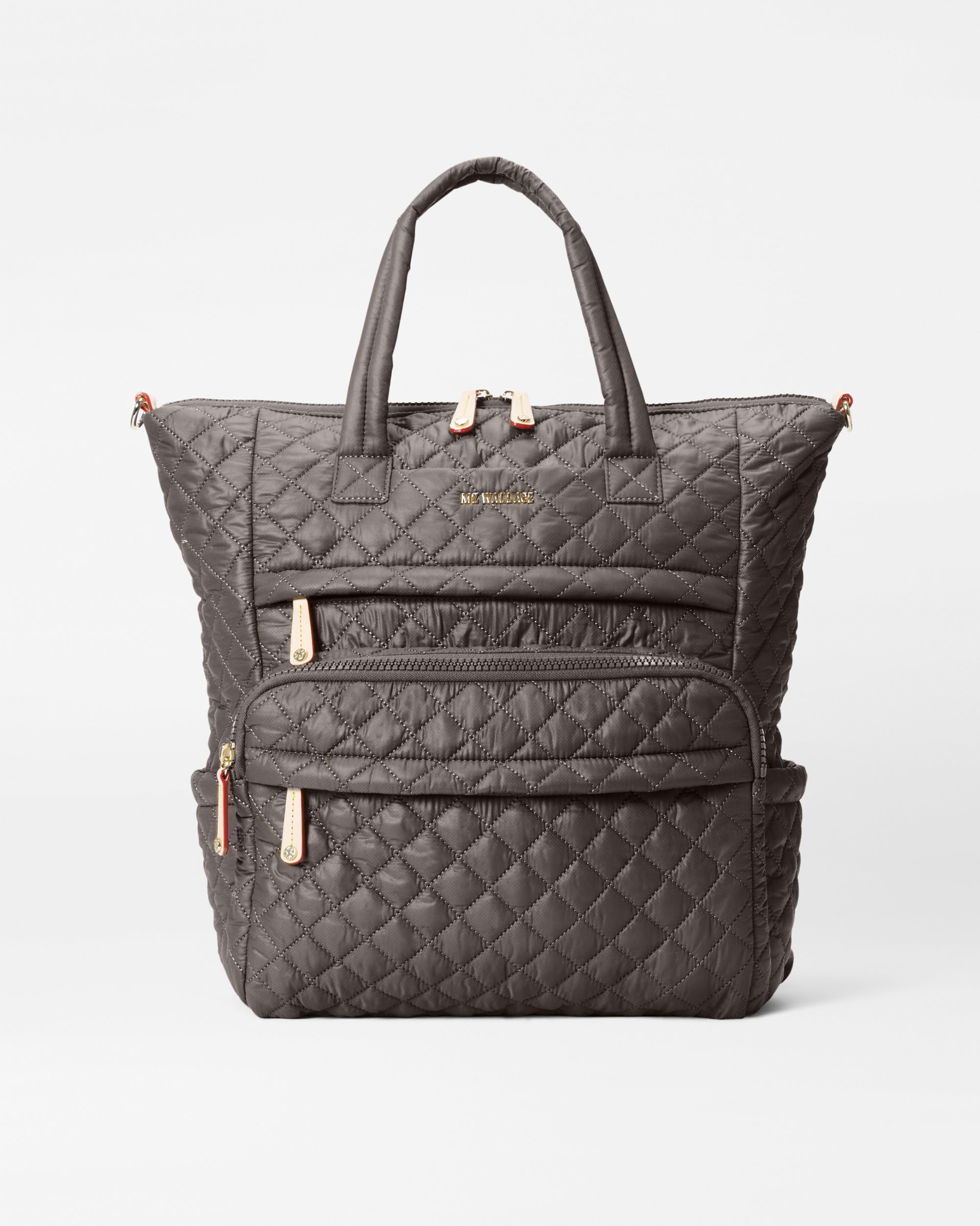 MZ Wallace Magnet Gray Metro Utility Backpack - Luxury Quilted Backpack