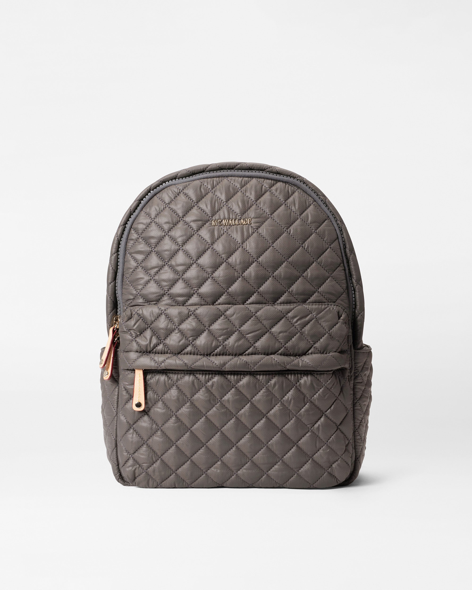 MZ Wallace Gray Quilted Backpack