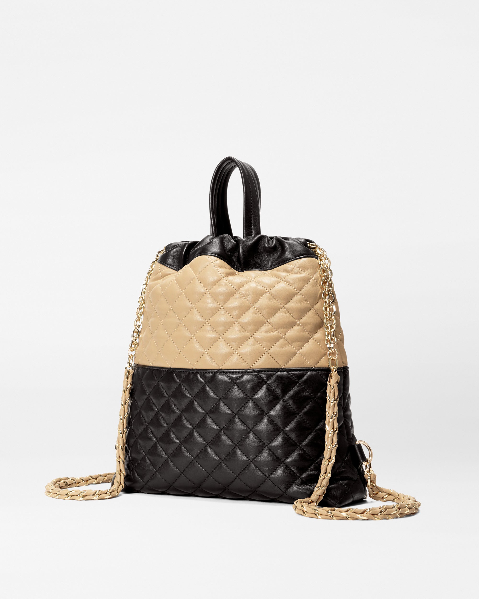 Black and Camel Crosby Audrey Backpack