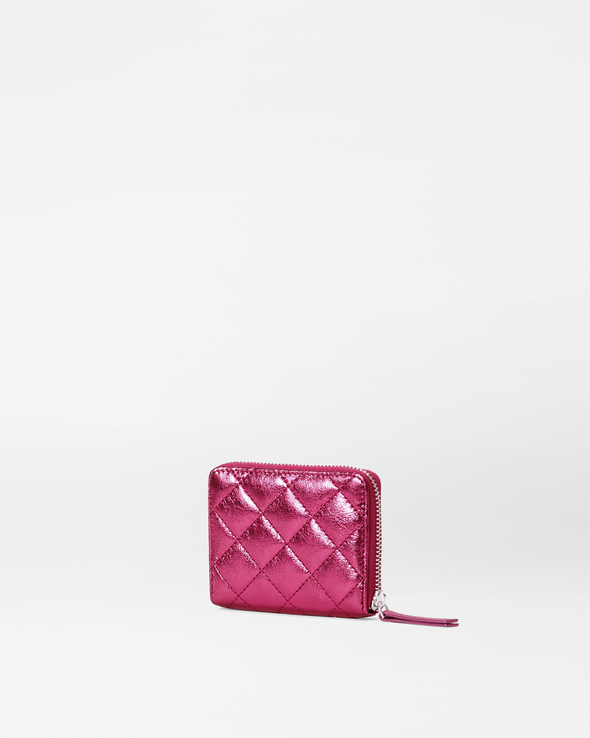 White Paffuto Chain Handle Quilted Long Wallet - CHARLES & KEITH US